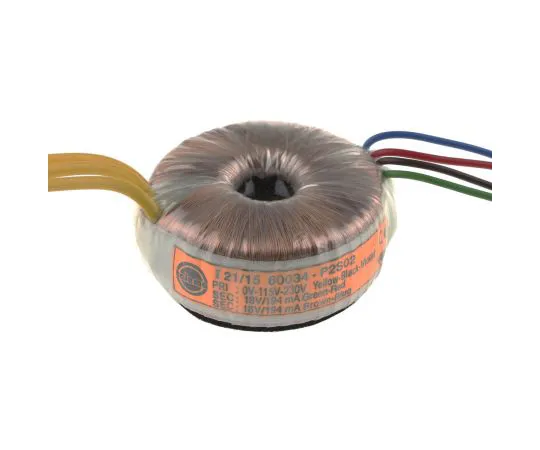 63-4751-52　2 Output Toroidal Transformer, 7VA, 2 x 18V ac　60034