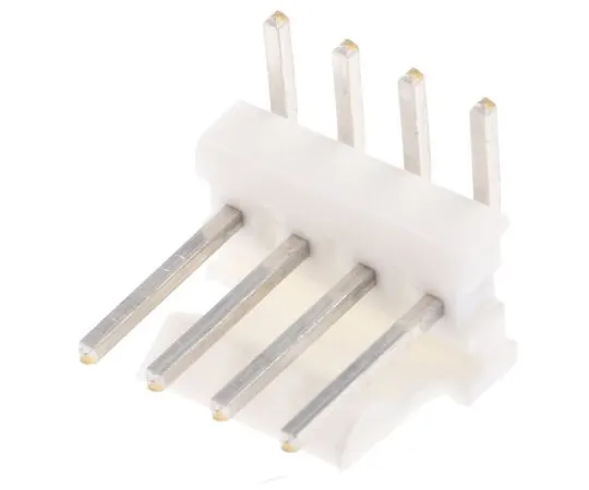 63-4861-06　TE Connectivity MTA-100, 4 Way, 1 Row, Right Angle PCB Header　640457-4