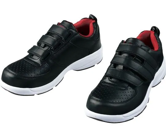 64-0992-48　Safety Shoes Velcro Black x Black 24.0 cm　S8052R
