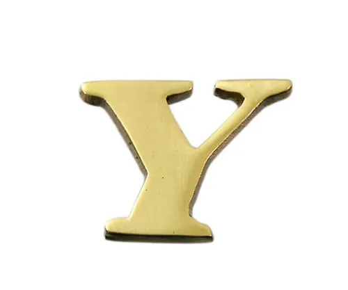61-7430-75　Brass Gold Characters Large Characters Y　QL20-Y