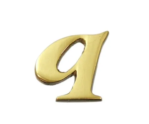 61-7430-93　Brass Gold Characters Small Characters Q　QS20-Q