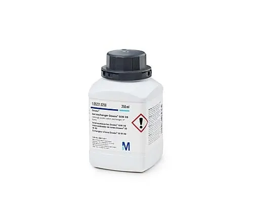 61-0297-10　Ion Exchanger Dowex(R) 50 WX 8 (Strong Acid Cation Exchanger) H+ Type 105221 250mL　1.05221.0250