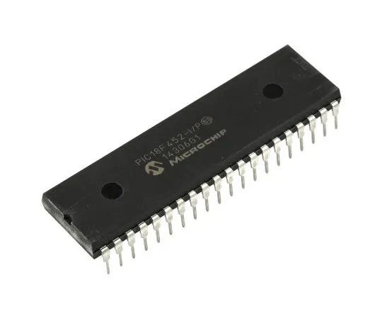 63-4804-96　Microchip PIC18F452-I/P, 8bit PIC Microcontroller, 40MHz, 32 kB Flash, 40-Pin PDIP　PIC18F452-I/P