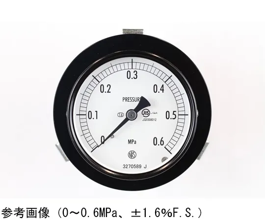 65-4273-81　Normal Pressure Gauge (Φ75) Embedded D Frame (Mounting Bracket) 0.1 MPa　AC15-133