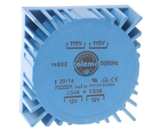63-4735-88　2 Output Toroidal Transformer, 15VA, 2 x 12V ac　70052K