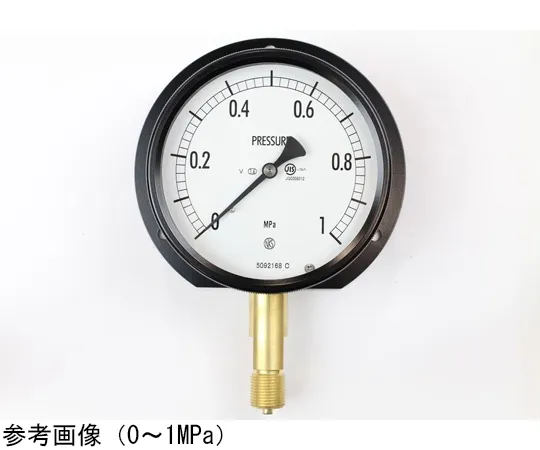 65-4301-92　Sealed Pressure Gauge (100Φ) Vertical B Frame for Vibration Resistance 0.6 MPa　BE10-231