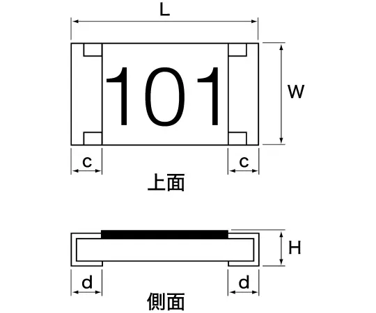 63-4907-96　47kΩ 0805 Metal Film SMD Resistor ±0.1% 0.125W　RG2012P-473-B-T1