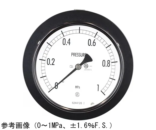 65-4280-11-20　Normal Pressure Gauge (Φ100) Embedded D Frame (Mounting Bracket) with 0.16 MPa Inspection Certificate　AE15-131