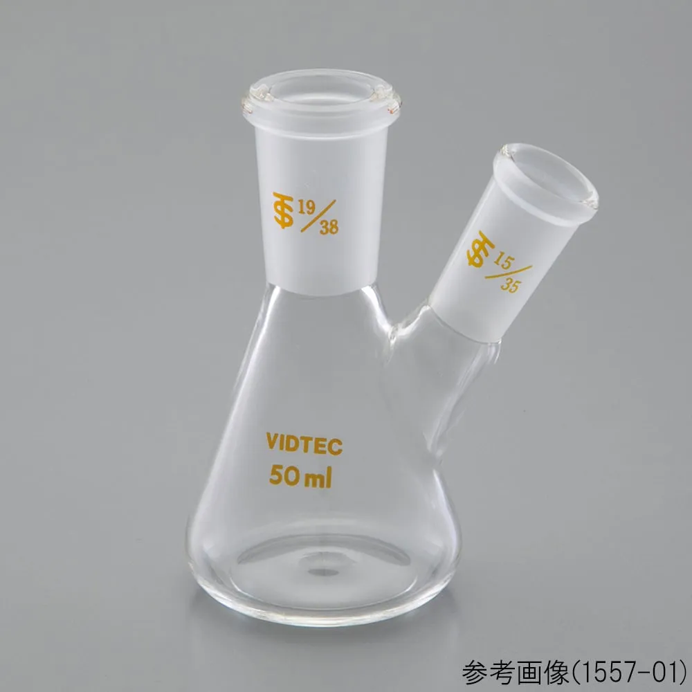 65-6819-69　Two-necked Erlenmeyer Flask 50 mL 19/38-15/35　1557-01
