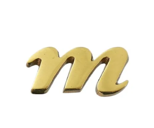 61-7430-89　Brass Gold Characters Small Characters M　QS20-M