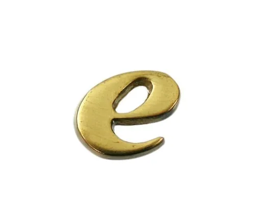 61-7430-81　Brass Gold Characters Small Characters E　QS20-E