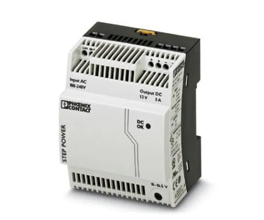 63-4927-55　Phoenix Contact, STEP-PS/1AC/12DC/5 PSU, 12V dc Output Voltage, 5A output current　2868583