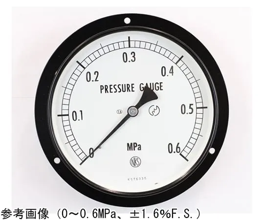 65-4291-93-20　Normal Pressure Gauge (Φ150) Vacuum Gauge (Negative Pressure Gauge) Embedded D Frame (Mounting Hole) - With 0.1~0 MPa Inspection Certificate　AG15-243