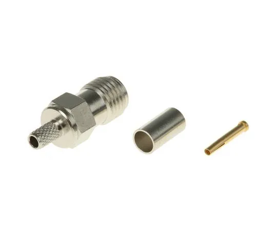 63-4722-42　Telegartner Straight 50Ω Cable Mount SMA Connector, Crimp Termination RG174/U, RG188 A/U, RG316/U　J01151A0059