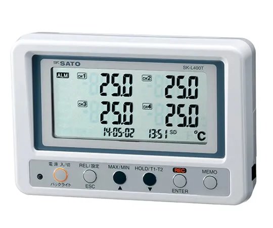 64-4058-30　4 ch Temperature Logger with Traceability Documents (1 ch)　SK-L400T