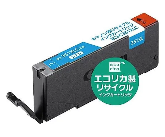 61-0517-75　Recycled Ink Canon Correspondence BCI-351XLC Cyan　ECI-C351XLC