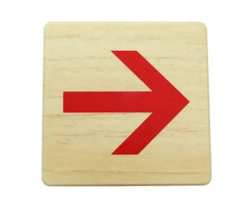 61-7419-64　100 x 100mm Grain Red Arrow　MAB1017-4