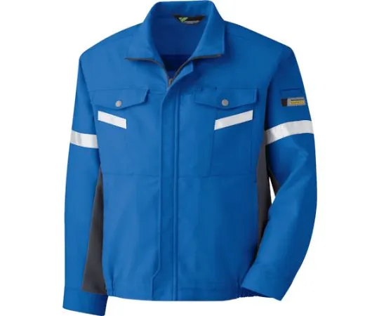 67-3131-46　Autumn/Winter Work Wear Antistatic Reflective Material Blouson VE543 Top Royal Blue x Charcoal S　VE543-UE-S