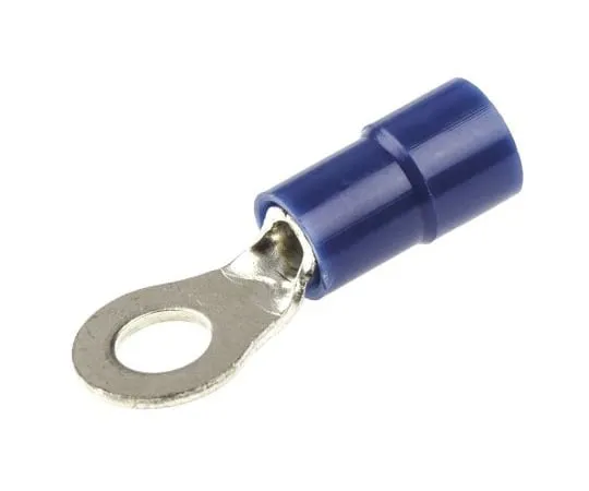 63-4891-31　RS PRO Insulated Crimp Ring Terminal, M4 Stud Size, 1.5mm² to 2.5mm² Wire Size, Blue　613-9508