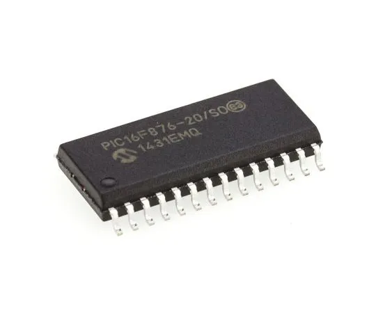 63-4804-80　Microchip PIC16F876-20/SO, 8bit PIC Microcontroller, 20MHz, 256 x 8 words, 8K x 14 words Flash, 28-Pin SOIC　PIC16F876-20/SO