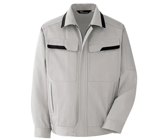 65-1230-88　Work Clothes, VERDEXCEL Cotton 100% Blouson Silver Gray S VE391-UE-S　VE391-UE-S