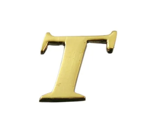 61-7430-70　Brass Gold Characters Large Characters T　QL20-T