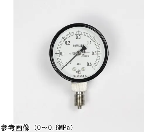 65-4269-55-20　Normal Pressure Gauge (Φ60) Vertical A Frame for Steam with 0.6 MPa Inspection Certificate　AA10-123