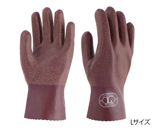 62-3618-43　Natural Rubber Gloves Twaron Brown S　151-S