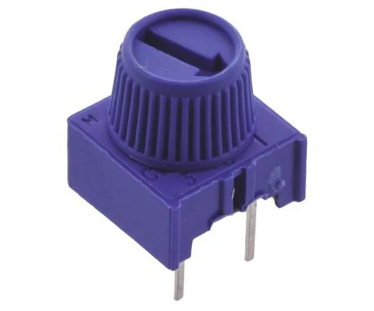 63-4717-52　Vishay 63M-T607 Series Through Hole Trimmer Resistor with Pin Terminations, 500kΩ ±10% 1/2W ±100ppm/°C Finger Adjust　M63M504KB30T607