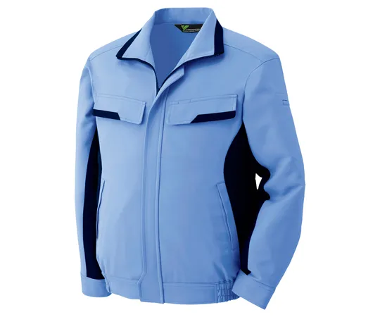 65-1232-59　Work Clothes, VERDEXCEL Long Sleeve Pair Blouson Light Blue x Navy SS VE52UESS　VE52-UE-SS