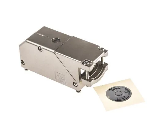 63-4767-75　ITT Cannon DL, DLM Series Metal, Polymer Right Angle D-sub Connector Backshell, 96 Way, Strain Relief　249-4517-000