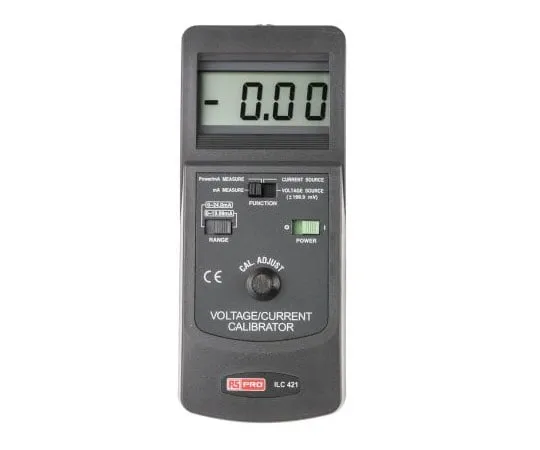63-4671-28　RS PRO CC421-G Current & Voltage Calibrator, Max Voltage +199.9mV dc, Max Current 24mA　123-8769