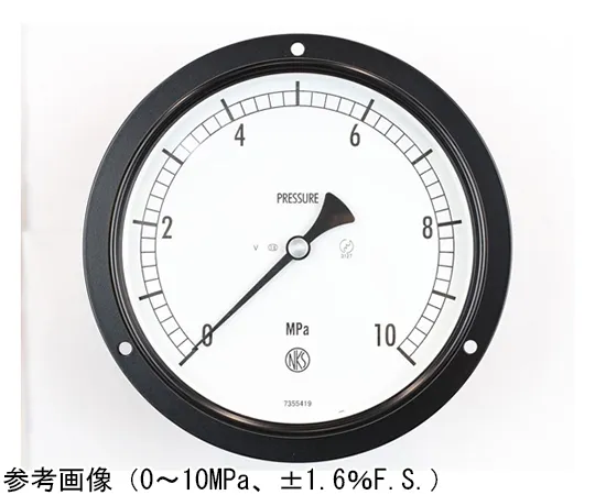 65-4291-61-20　Normal Pressure Gauge (Φ150) Embedded D Frame (Mounting Hole) with 10 MPa Inspection Certificate for Vibration Resistance　AG15-231