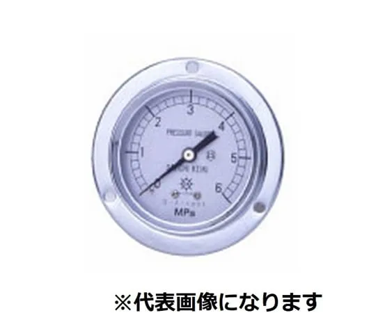 65-3616-97　HNT General Purpose Pressure Gauge Front Flange D Type φ60 G1/4 0~0.06MPA　FDU14-600.06MPA