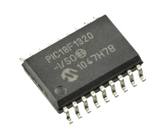 63-4804-91　Microchip PIC18F1320-I/SO, 8bit PIC Microcontroller, 40MHz, 8 kB, 256 B Flash, 18-Pin SOIC　PIC18F1320-I/SO
