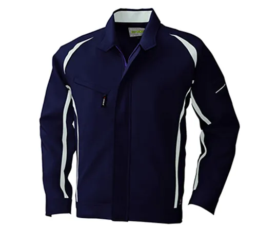 63-1786-19　Long Sleeve Jacket Navy x Silver　2628-58-S