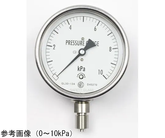 65-4318-99-20　Stainless Steel Case Microbarometer (100Φ) with 10 kPa Inspection Certificate　GL30-134