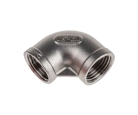 63-4834-53　RS PRO Stainless Steel 90° Elbow 1/2in G(P) Female x 1/2in G(P) Female　499-2953