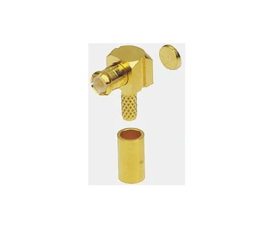 63-4743-42　Radiall Right Angle Cable Mount MCX Connector Plug, 50Ω Impedance, Crimp Termination, 0 → 6GHz, RG178 cable type　R113181000W