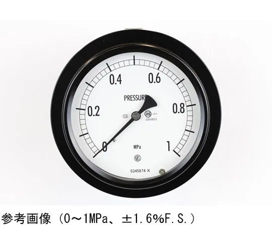 65-4304-91-20　Sealed Pressure Gauge (100Φ) Embedded D Frame (Mounting Bracket) with 1.6 MPa Inspection Certificate　BE15-131