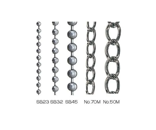 63-2812-63　Stainless Steel Ball Chain 30 m Roll　No.45