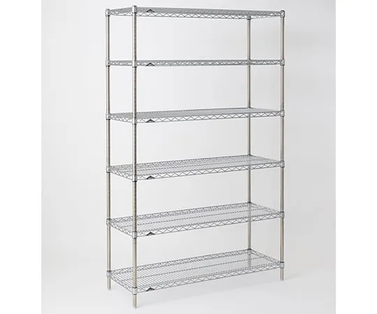 64-3500-22　Stainless Steel Erecta Shelf W 1821 x D 307 x H 1892mm (P) 6 stages with DB　SSS1820P1900W6