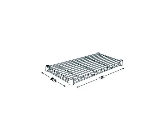 63-2826-96　［Discontinued］Home Erector Wire Shelf W 750 x D 300 mm Chrome