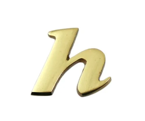 61-7430-84　Brass Gold Characters Small Characters H　QS20-H