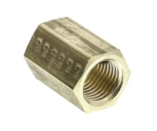 63-4759-21　Legris Brass 1/4 in BSPP Female x 1/4 in BSPP Female Straight Coupler Threaded Fitting　0155 13 13