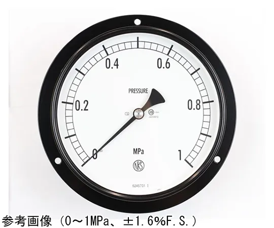 65-4291-39-20　Normal Pressure Gauge (Φ150) Embedded D Frame (Mounting Hole) - With 0.1~0.1 MPa with Inspection Certificate　AG15-231