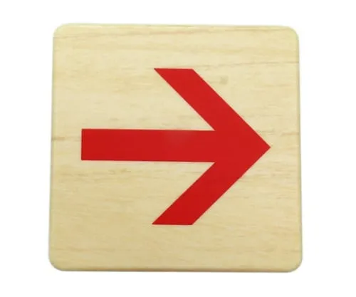 61-7419-62　80 x 80mm Grain Red Arrow　MAB814-3