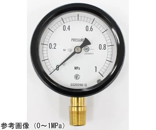 65-4297-32-20　Sealed Pressure Gauge (75Φ) Vertical A Frame for Steam with 0.6 MPa Inspection Certificate　BC12-181