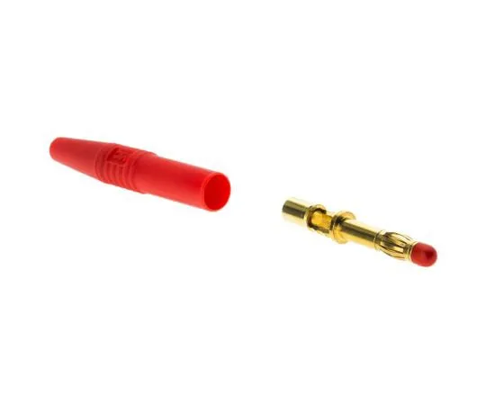 63-4751-02　Red Male Banana Plug Solder 1kV　22.2260-22 22.1025