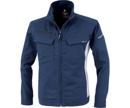 65-8353-51　Cotton Lined Stretch Long Sleeve Blouson Deep Navy 3L　1514-19-3L